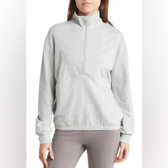 Zella Tops - Womens Z by Zella 3/4 sleeve zip sweatshirt pullover gray size medium